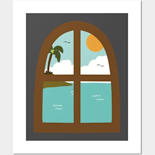 Beach View Posters and Art